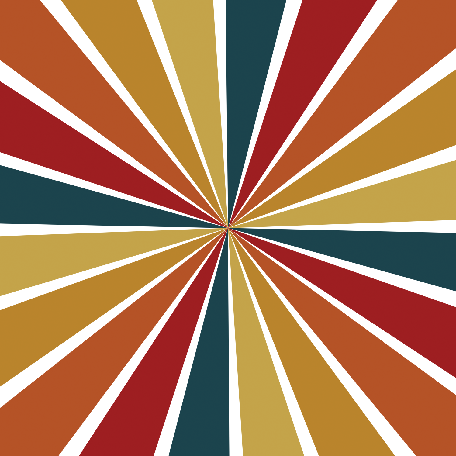 Retro sunburst, Sunburst background in retro colors